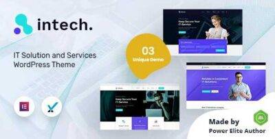Intech Theme GPL –IT Solutions Company WordPress Websites