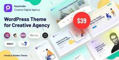 Keystroke Theme GPL –Creative Agency WordPress Theme