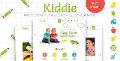 Kiddie Theme GPL –Kindergarten WordPress Websites