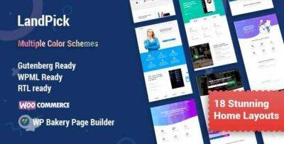 Landpick Theme GPL –Multipurpose Landing Pages WordPress Theme