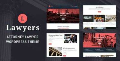 Lawyers Theme GPL –Responsive Legal/Law Business WP Websites