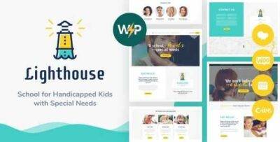 Lighthouse Theme GPL –School for Handicapped Kids WP Theme