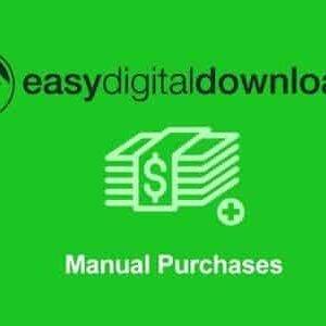 Easy Digital Downloads Manual Purchases Addon