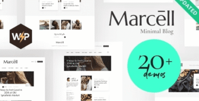 Marcell Theme GPL –Personal Blog & Magazine WordPress Theme
