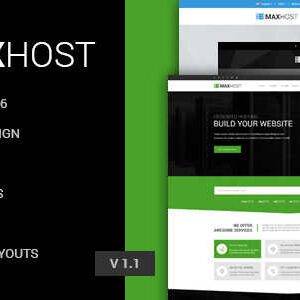MaxHost Theme GPL –Web Hosting, WHMCS and Corporate Business WP Website