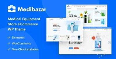 Medibazar Theme GPL –Medical WooCommerce Theme