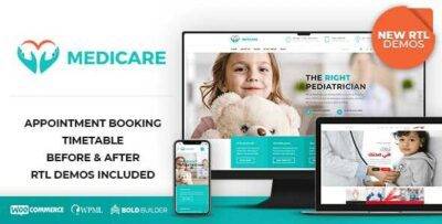 Medicare Theme GPL –Doctor Medical and Healthcare Websites