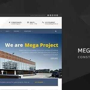 Mega Project Theme GPL –Construction Company WP Theme