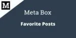 Meta Box Favorite Posts Addon GPL