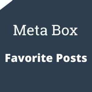 Meta Box Favorite Posts Addon GPL