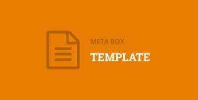 Meta Box Template Addon GPL