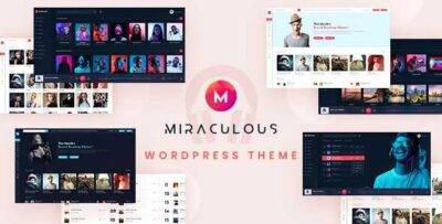 Miraculous Theme GPL –Multi Vendor Online Music Store WordPress Theme