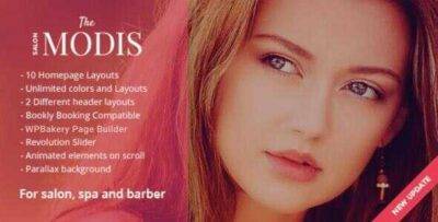 Modis Theme GPL –Salon & Barber WordPress Website