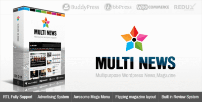 Multinews Theme GPL –Multipurpose WordPress News, Magazine