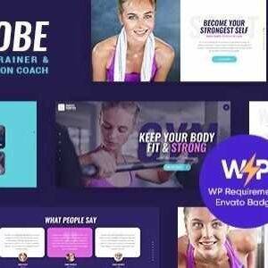 Niobe Theme GPL –A Gym Trainer & Nutrition Coach WordPress Theme