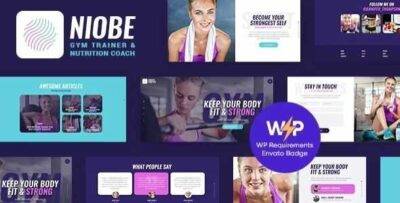 Niobe Theme GPL –A Gym Trainer & Nutrition Coach WordPress Theme