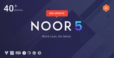 Noor Theme GPL –Minimal Multi-Purpose WP Theme, AMP & RTL