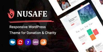Nusafe Theme GPL –Theme for Donation & Charity