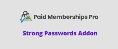 Paid Memberships Pro Strong Passwords Addon GPL