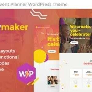PartyMaker Theme GPL –Event Planner & Wedding Agency WordPress Theme