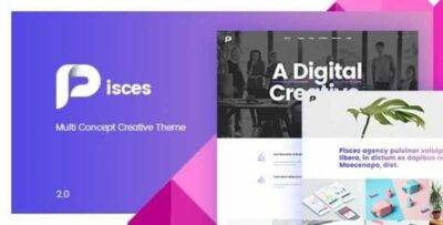Pisces Theme GPL –Multi Concept Creative Theme