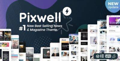 Pixwell Theme GPL –Modern Magazine/News For WordPress