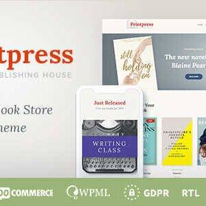 Printpress Theme GPL –Book Publishing WordPress Theme