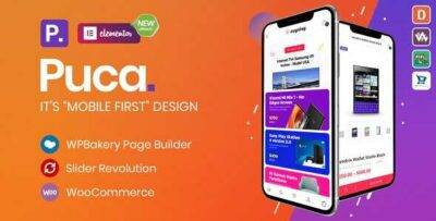 Puca Theme GPL –Optimized Mobile WooCommerce Latest Version