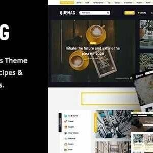 Quemag Theme GPL –Creative WordPress Theme for Bloggers