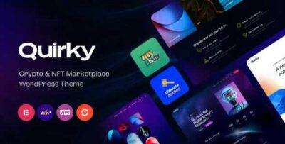 Quirky Theme GPL –NFT, Token & Blockchain WCFM Marketplace WordPress Theme