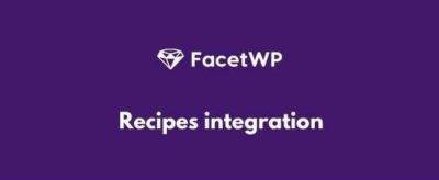FacetWP Recipes integration GPL