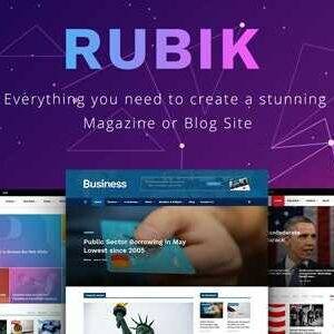 Rubik Theme GPL –A Perfect Theme for Blog Magazine Website