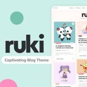 Ruki Theme GPL –A Captivating Personal Blog Theme