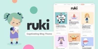 Ruki Theme GPL –A Captivating Personal Blog Theme