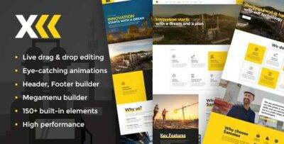Samatex Theme GPL –Industrial WordPress/Woocommerce Websites