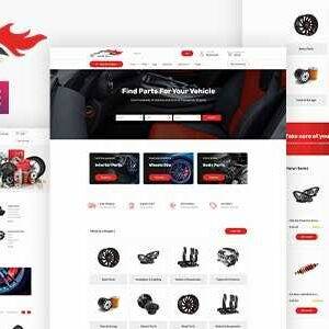 Sayara Theme GPL –Auto Parts Store WooCommerce WordPress Websites