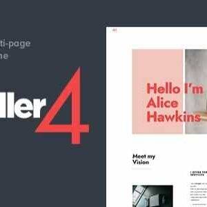 Scroller Parallax Scroll Responsive Theme GPL