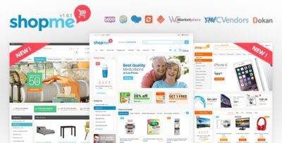 ShopMe Theme GPL –Multi Vendor Woocommerce WordPress Websites