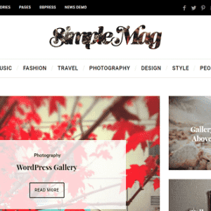 SimpleMag GPL Theme –Magazine theme for creative stuff Latest Version