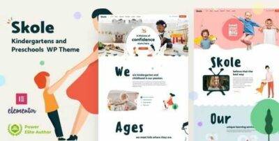Skole Theme GPL –School Kindergarten WordPress Elementor