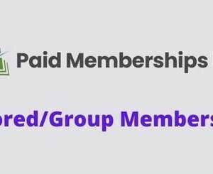 Paid Memberships Pro Sponsored/Group Members GPL