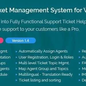 Support Ticket Management System GPL –WordPress Plugin
