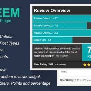 Taqyeem GPL –WordPress Review Plugin Latest Version