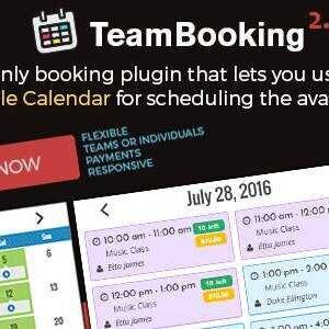 Team Booking GPL –WordPress Booking System Plugin