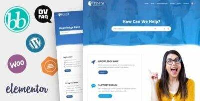 Tessera Theme GPL –Knowledge Base & Support Forum WordPress Theme