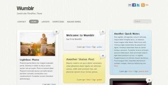 Themify Wumblr WordPress Theme GPL
