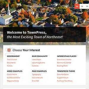 TownPress Theme GPL –Municipality & Town Government WordPress Theme