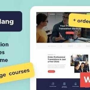 Translang Theme GPL –Translation Services & Language Courses WordPress Theme