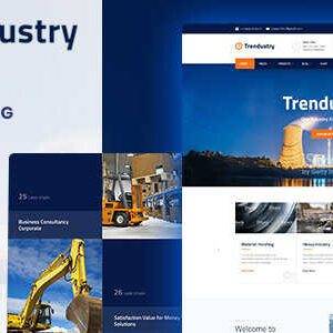 Trendustry Theme GPL –Industrial & Manufacturing WordPress Websites