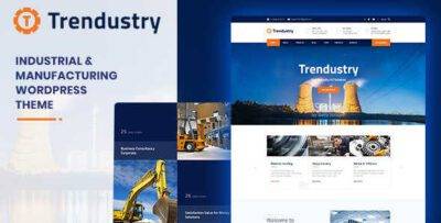 Trendustry Theme GPL –Industrial & Manufacturing WordPress Websites